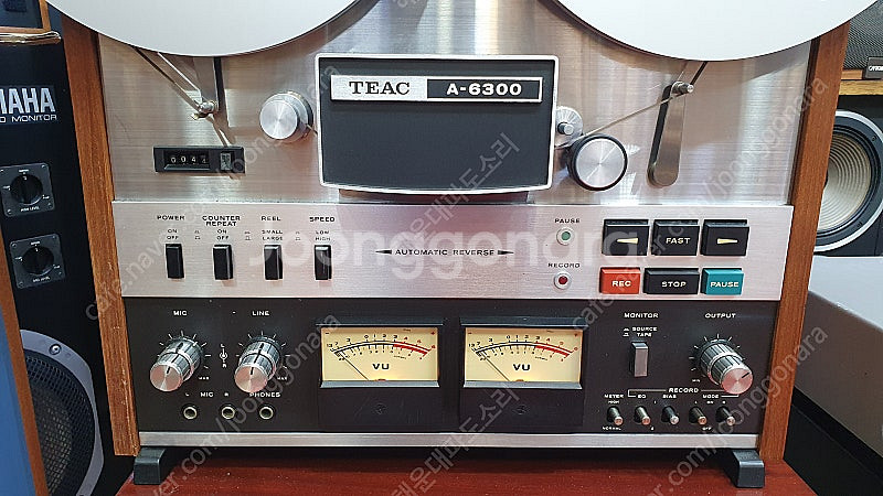 TEAC티악 릴데크 A6300/10인치 테이프포함/오토리버스--1